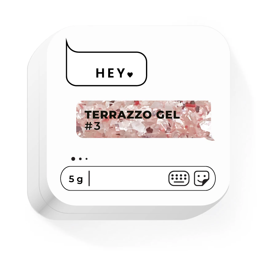 Гель для дизайну HEYLOVE Terrazzo gel №3, 5 г