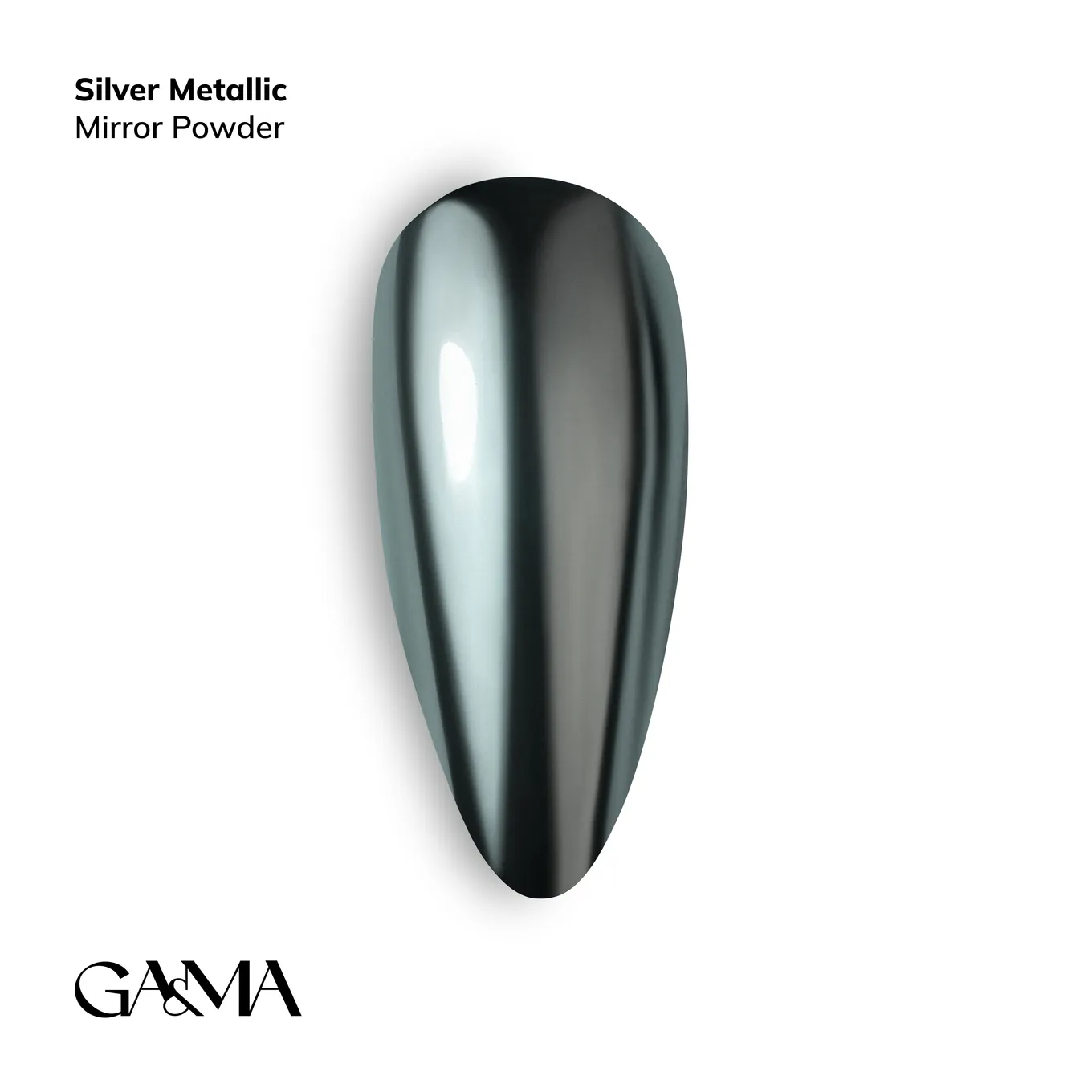 Втирка GÉMELY ex GA&MA №4, Silver metallic, 0,3 г