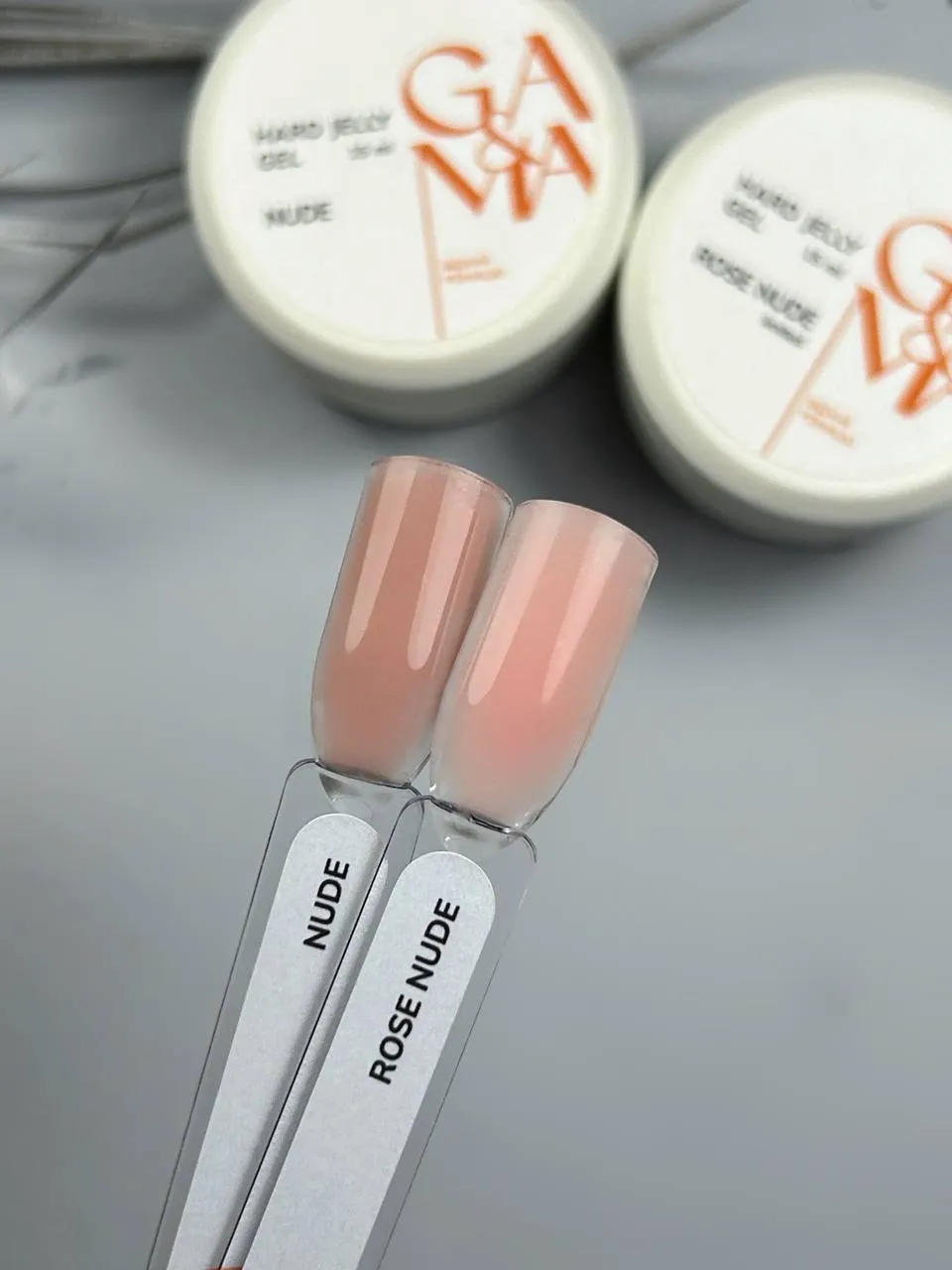 Гель-желе GÉMELY ex GA&MA Hard Jelly gel, rose nude, 15 мл
