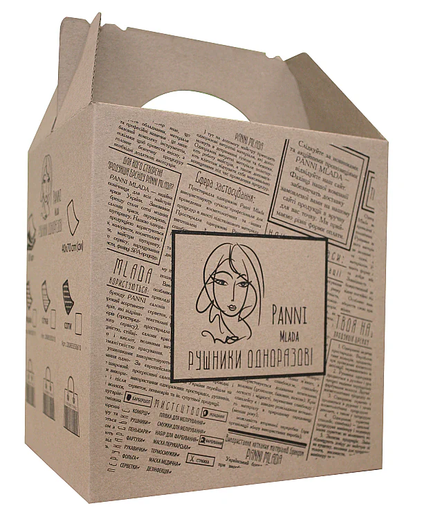 Полотенца в коробке Panni Mlada 40*70см 50шт/кор., соты