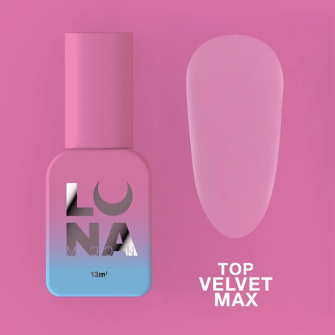 Топ матовий для гель-лаку LUNA Velvet MAX, 13 мл