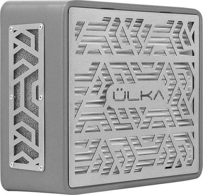 Переносна витяжка для манікюру та педикюру з фільтром Ulka Premium, сіра