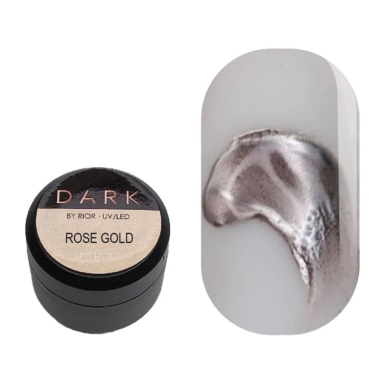 Dark Rose Gold metal gel paint, 5 g