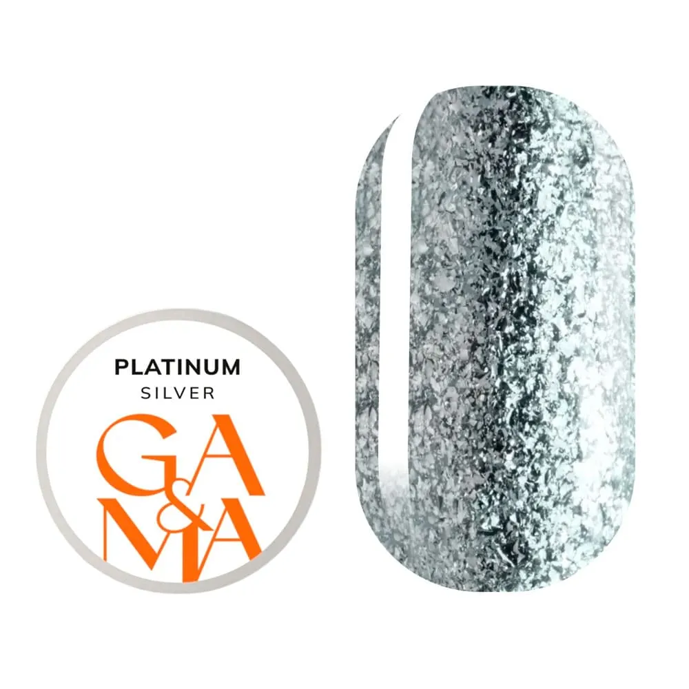 Рідка фольга GÉMELY ex GA&MA Platinum Silver, 5 г