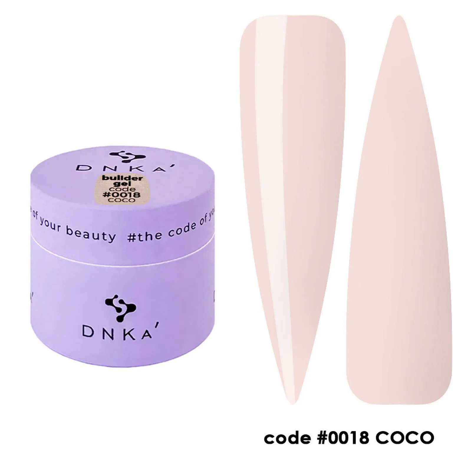 Гель DNKa Builder №18 Coco, 15 ml