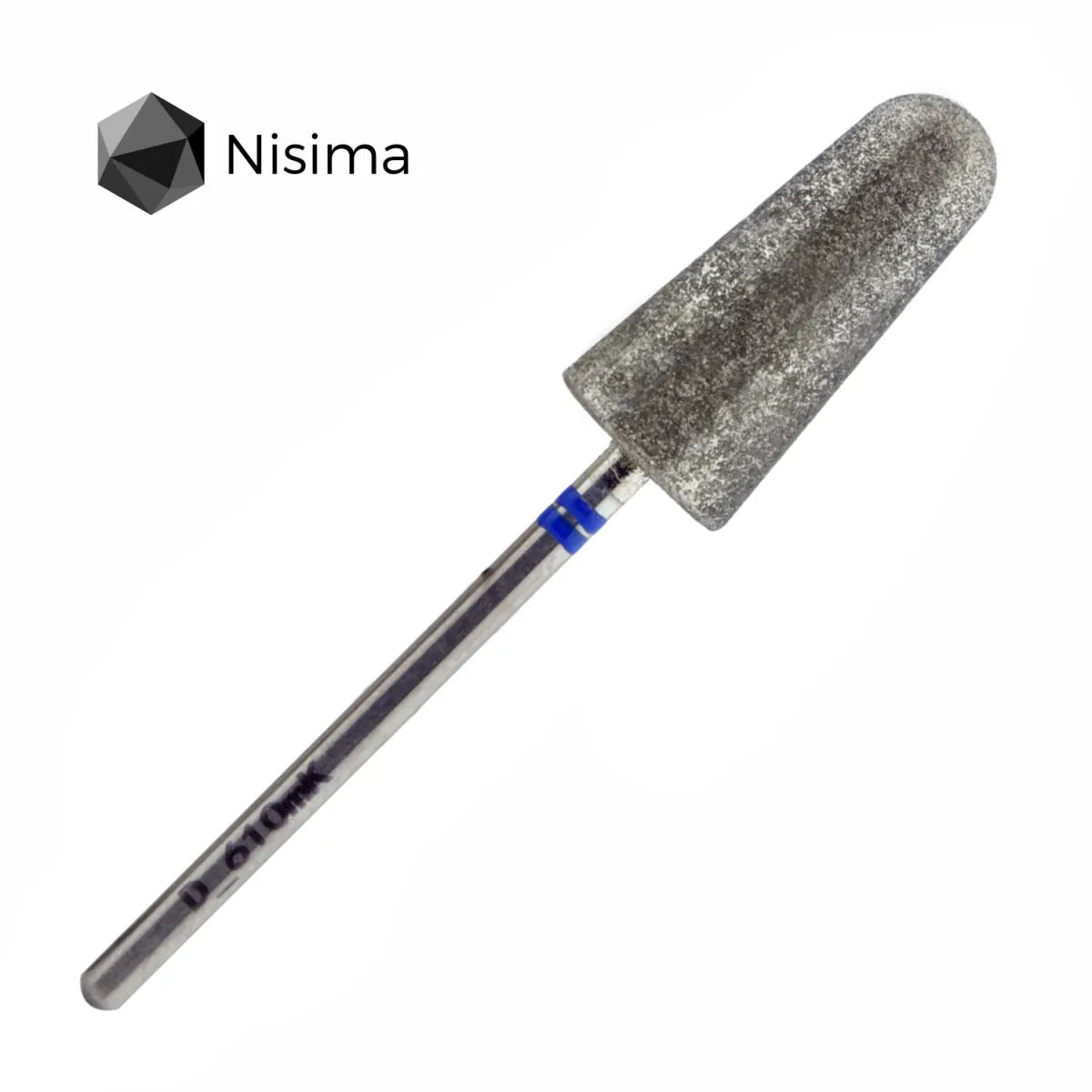 Насадка NISIMA педикюрна алмазна 10 мм синя D_610mK