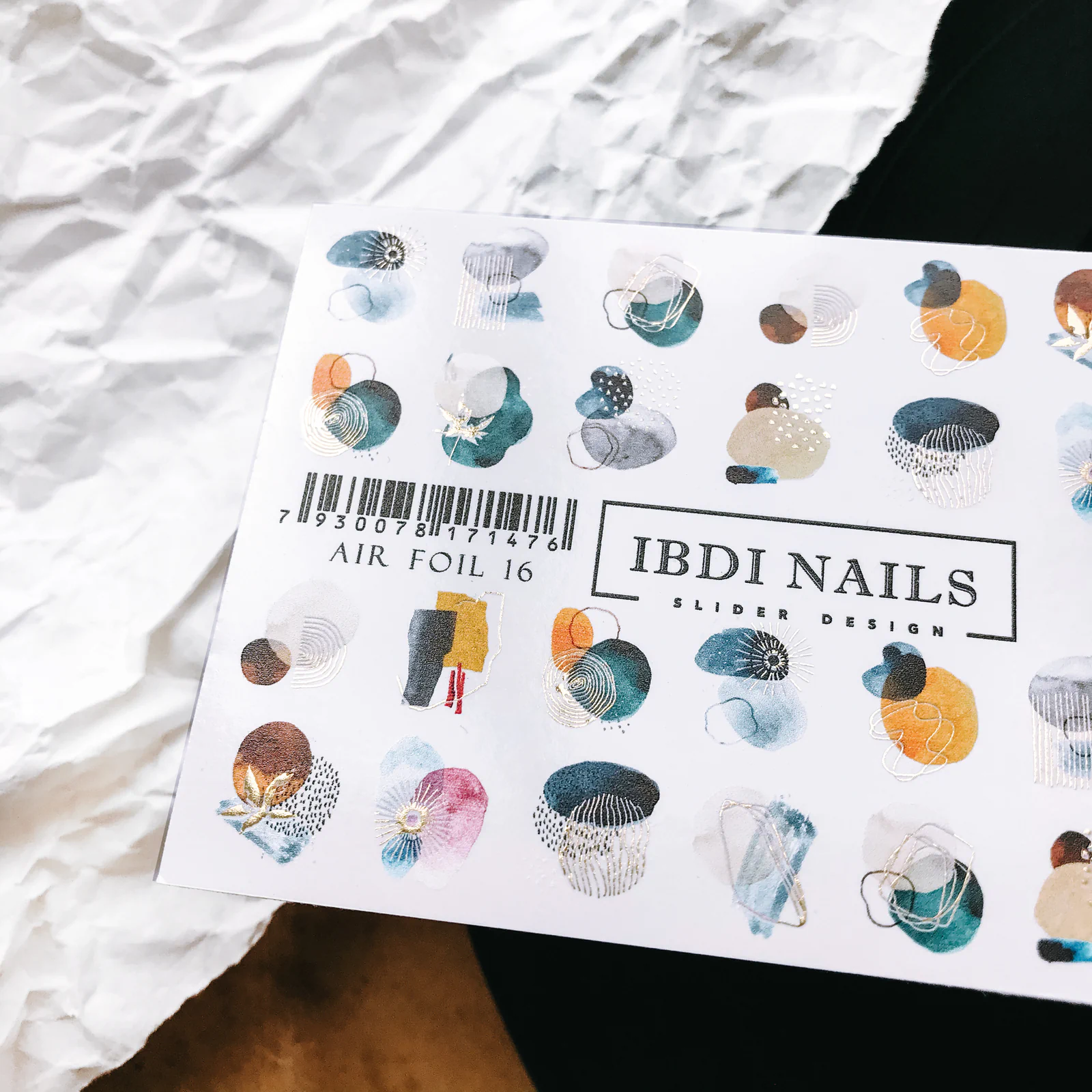 Слайдер-дизайн фольгований IBDI NAILS AIR FOIL 16
