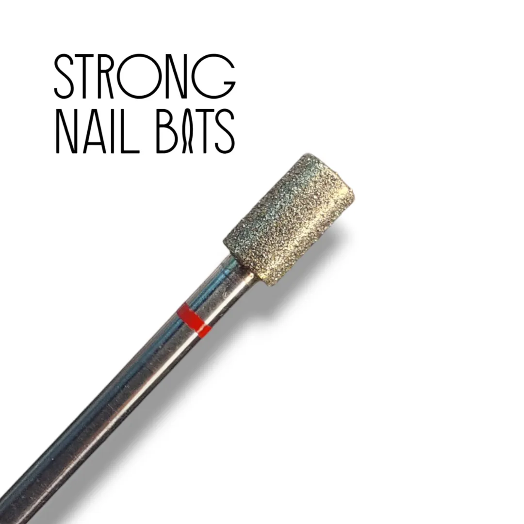 Фреза алмазная STRONG NAIL BITS цилиндр красная 0,43 см