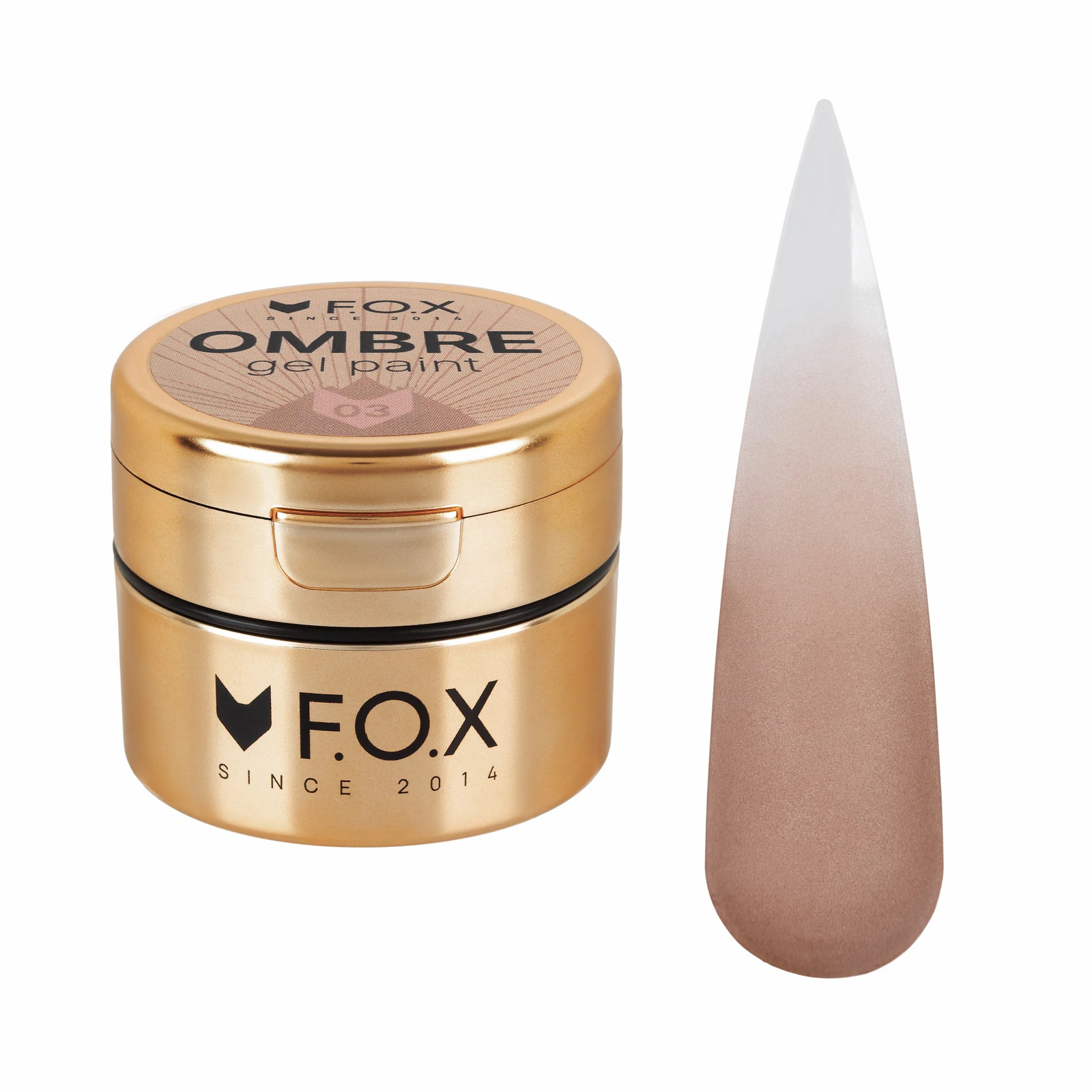 Гель-фарба для омбре F.O.X Ombre Gel Paint №003, 5 мл