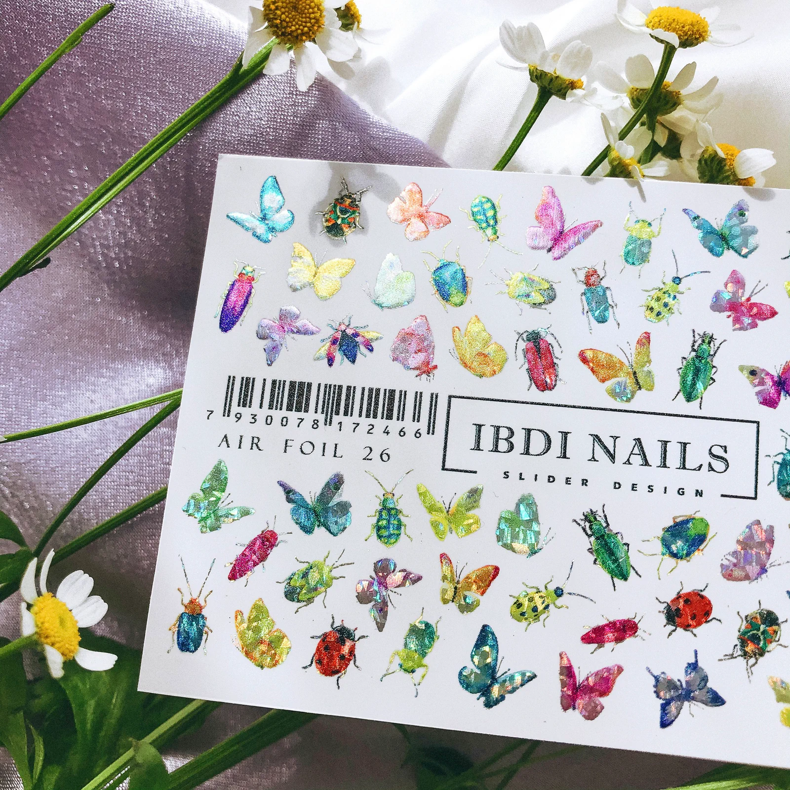 Слайдер-дизайн фольгований IBDI NAILS AIR FOIL 26