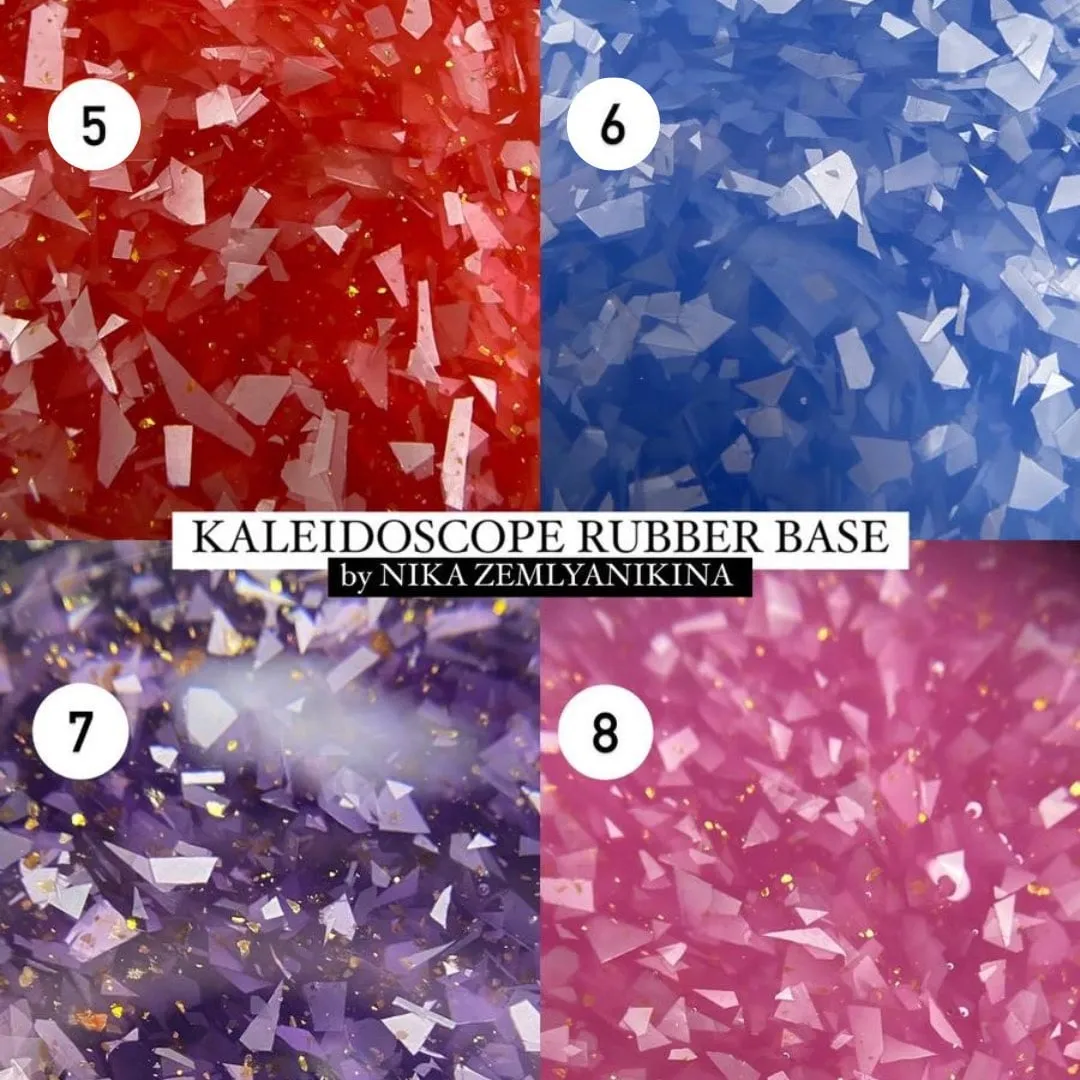 Каучуковая база Nika Zemlyanikina Rubber base Kaleidoscope №05, 15 мл (банка)