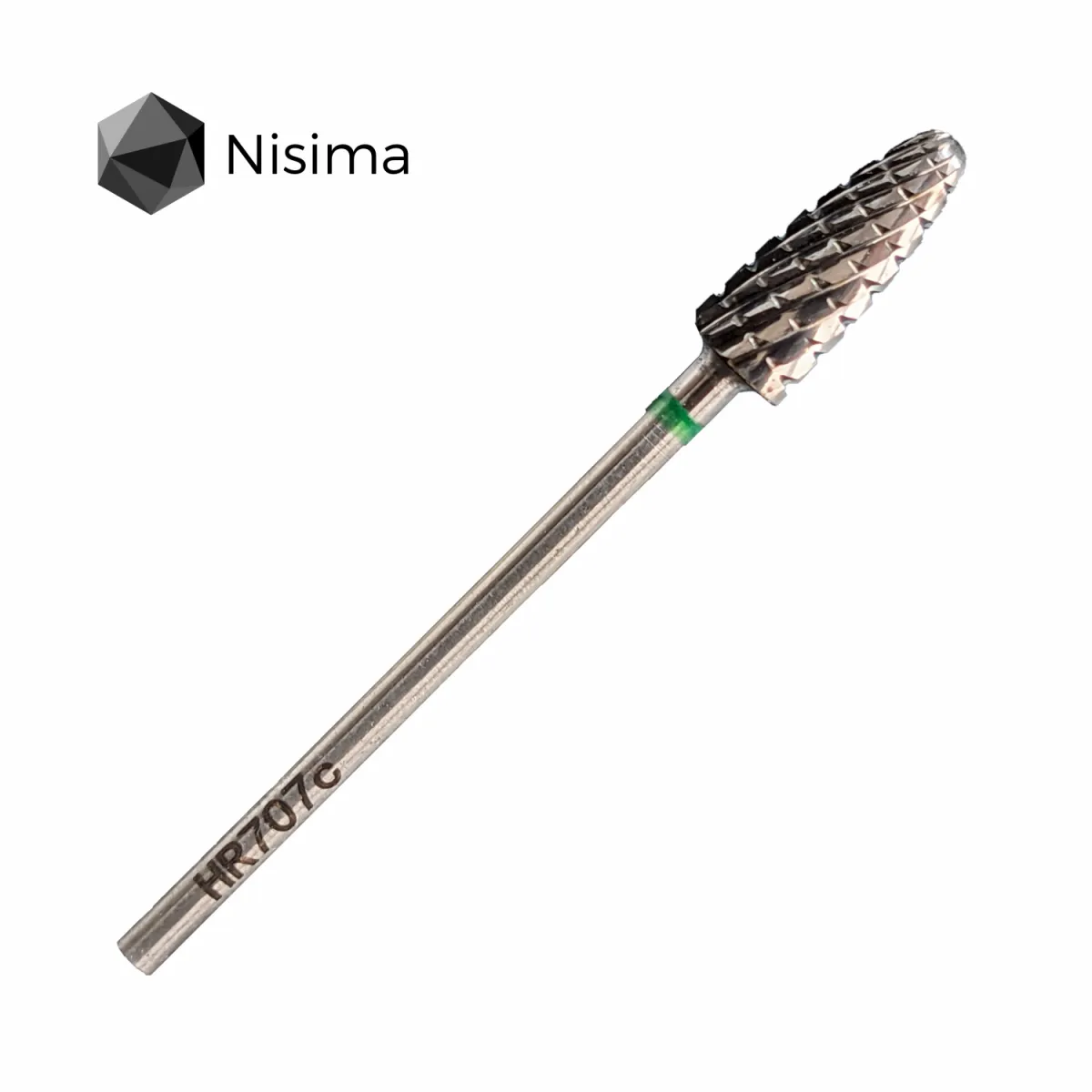 Насадка NISIMA твердосплав для швидкого зняття зелена HR707cK