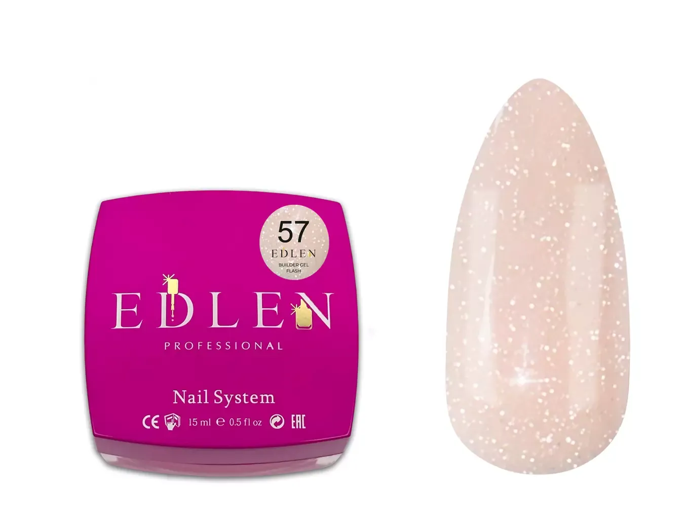 Edlen Builder Gel Flash №57, 30 мл