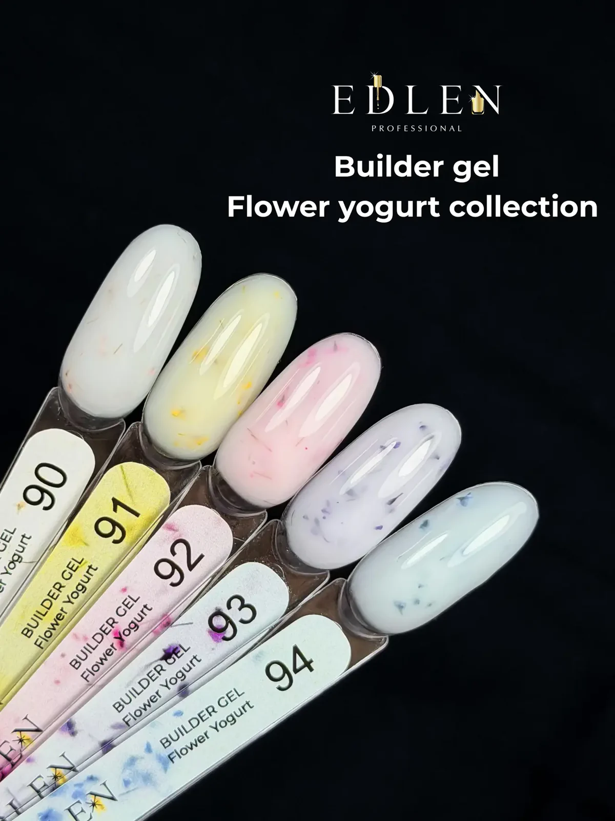 Edlen Builder Gel Flower yogurt №92, 15 мл