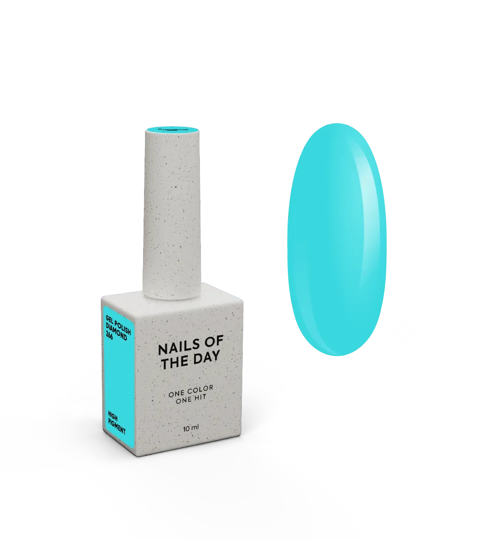 Гель-лак NAILSOFTHEDAY Let's special Diamond - 266, 10 мл  - лазурний