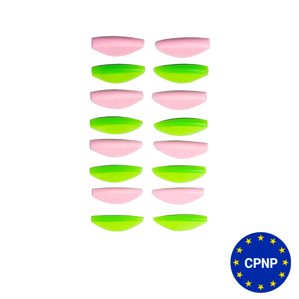 Валики для ламінування ZOLA, Round Curl Pink&Green (S, S1, M, M1, L, L1, XL, XL1)