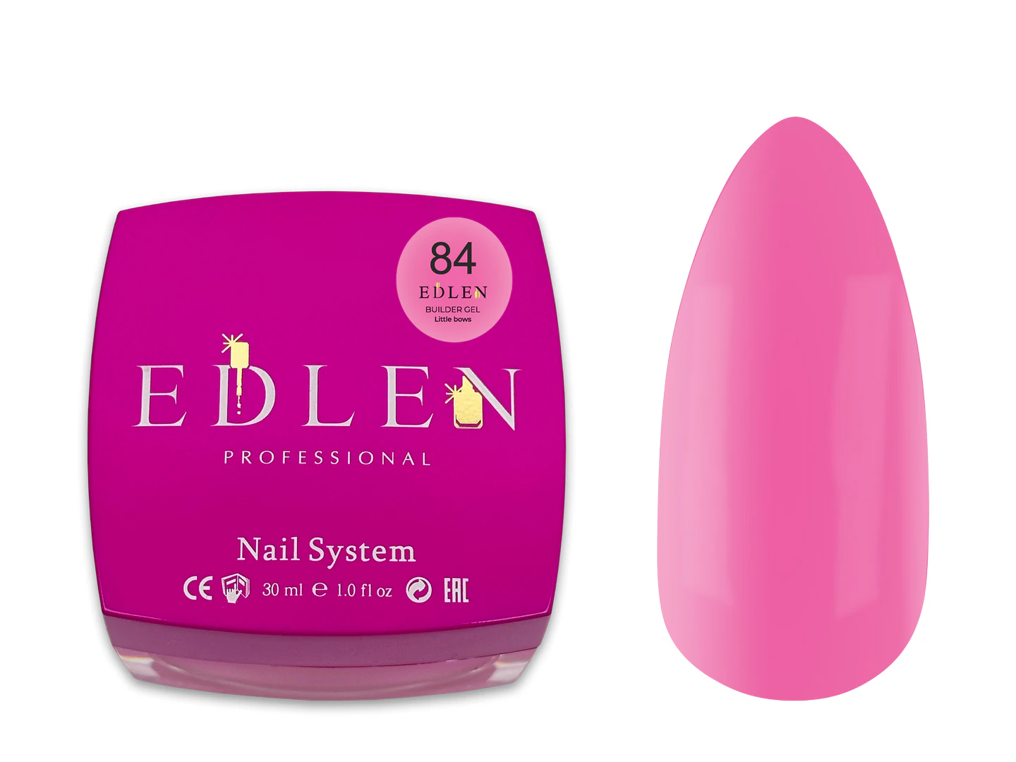 Edlen Builder gel Little bows №84, 30 мл