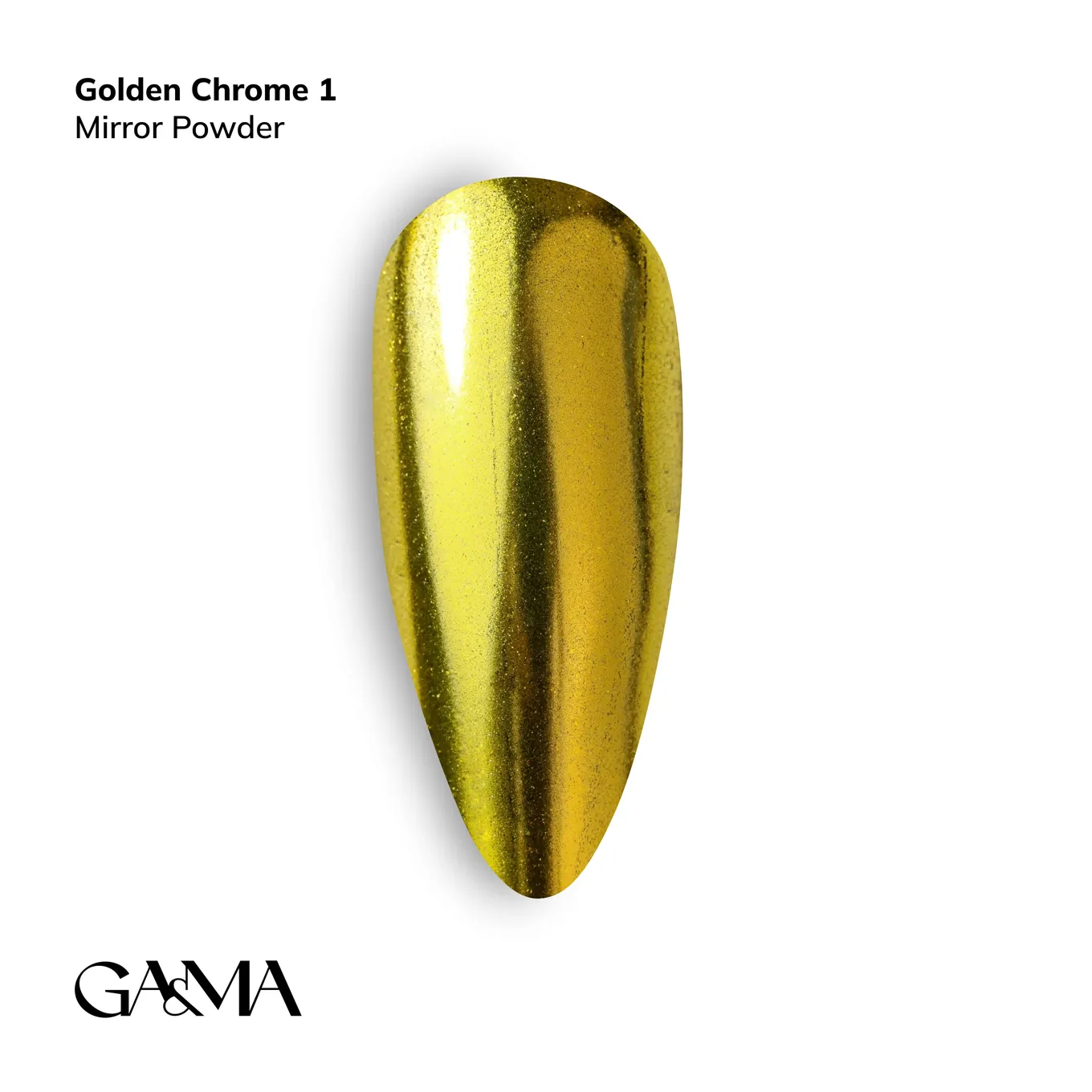 Втирка GÉMELY ex GA&MA №1, Golden chrome, 0,3 г