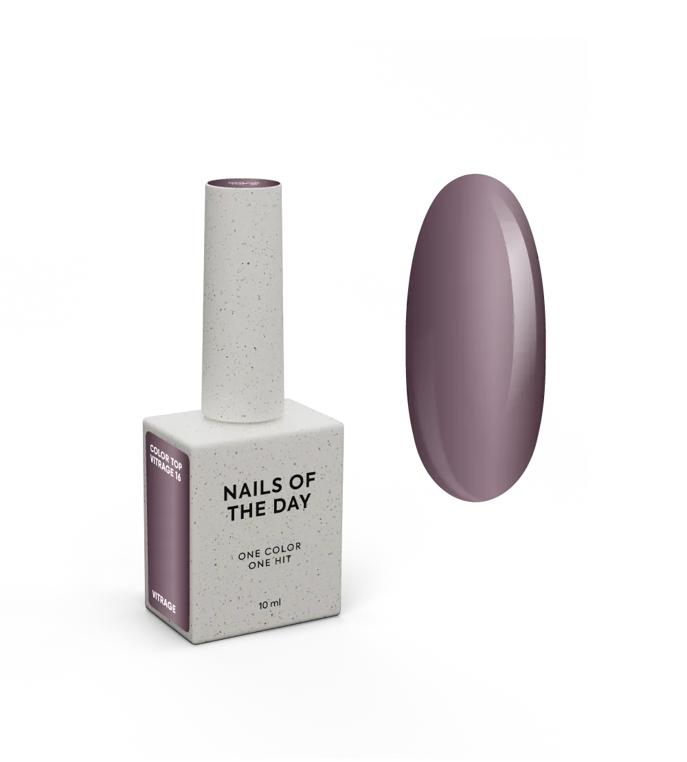 Top NAILSOFTHEDAY Color №16, 10 мл (vitrage)