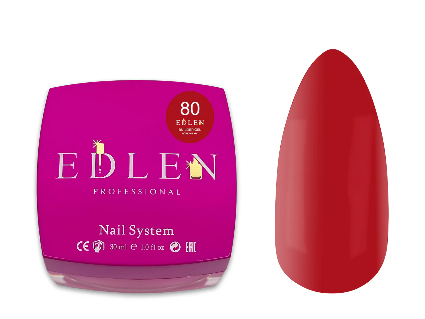 Edlen Builder Gel Lviv №80, 30 мл