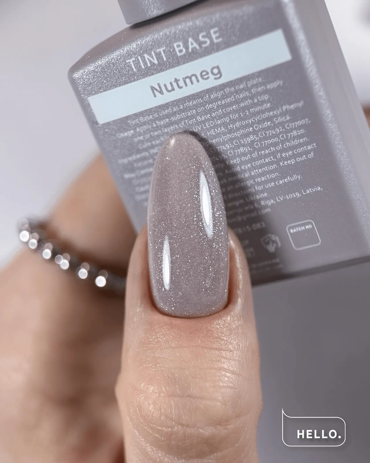 Оттеночная база HELLO TINT BASE NUTMEG, 15 мл
