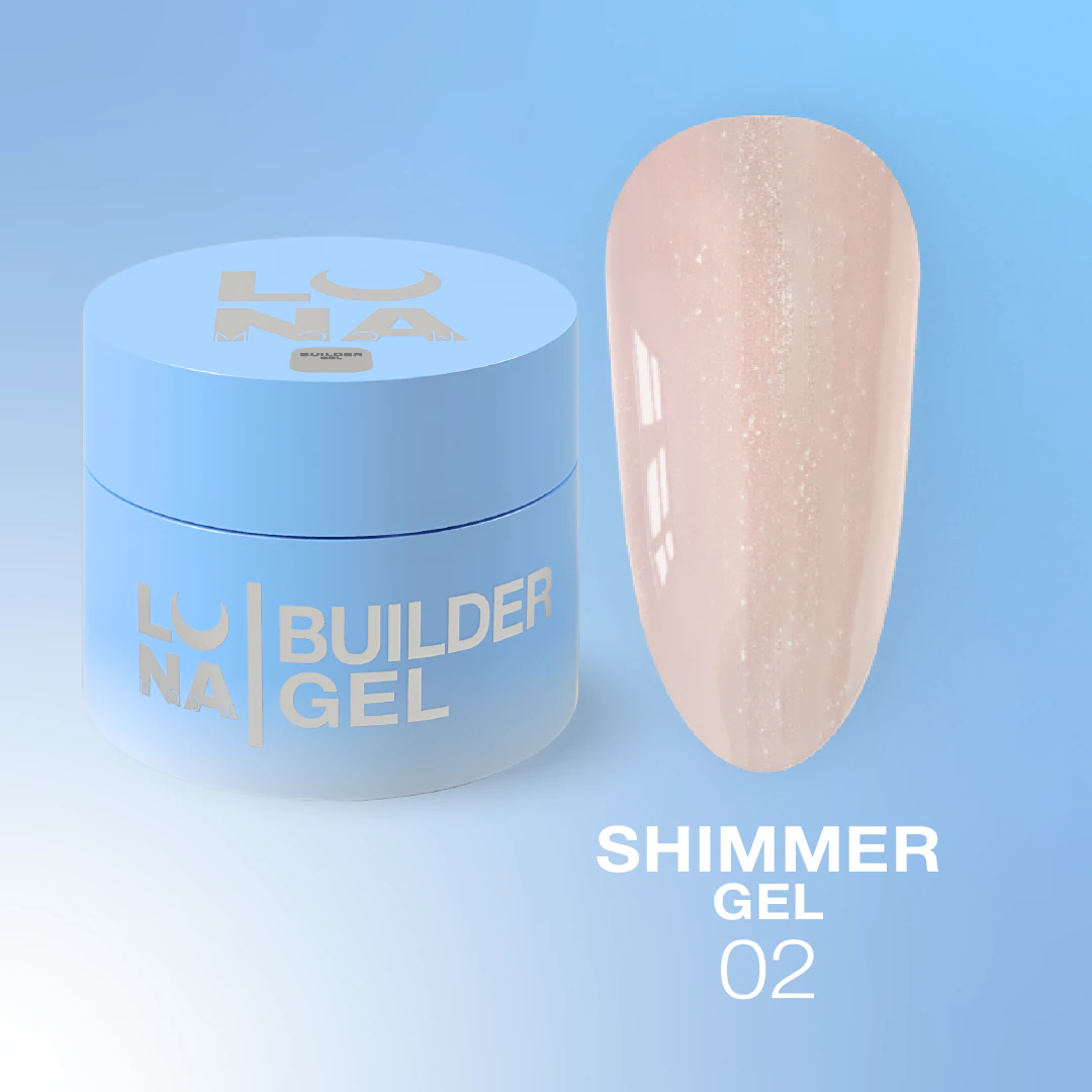 Гель для нарощування LUNA Shimmer gel №02, 15 мл