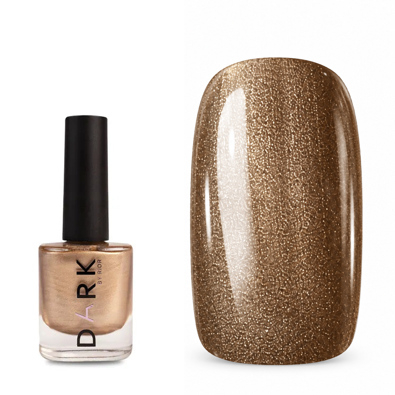 DARK Stamping polish №21, белое-золото металлик, 10 мл