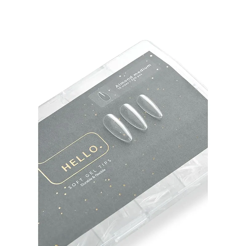 Гелеві типси Hello Almond medium (середній мигдаль), 500 шт