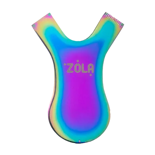 ZOLA Аппликатор-гребень металлический - радужный Comb Applicator