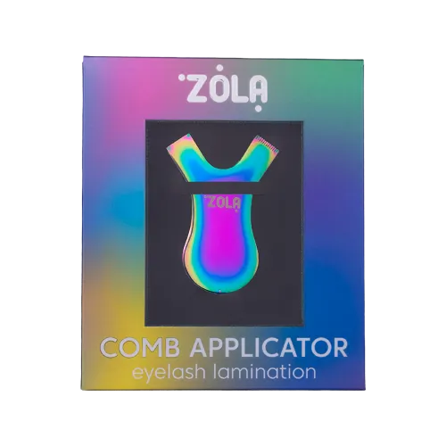 ZOLA Аппликатор-гребень металлический - радужный Comb Applicator