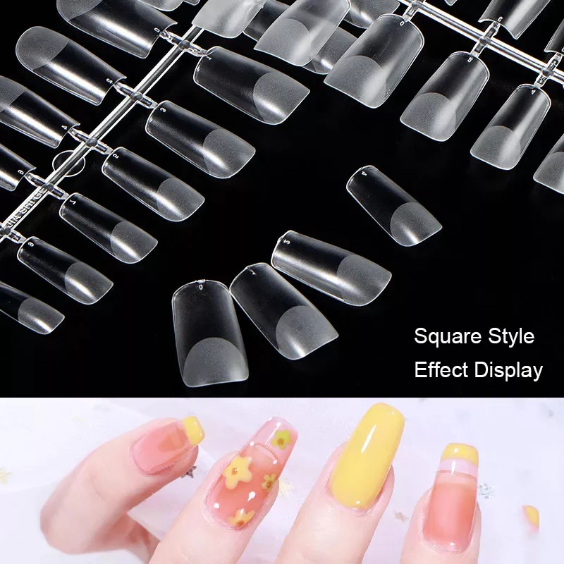 Типсы гелевые Nailpop квадрат, 120 шт