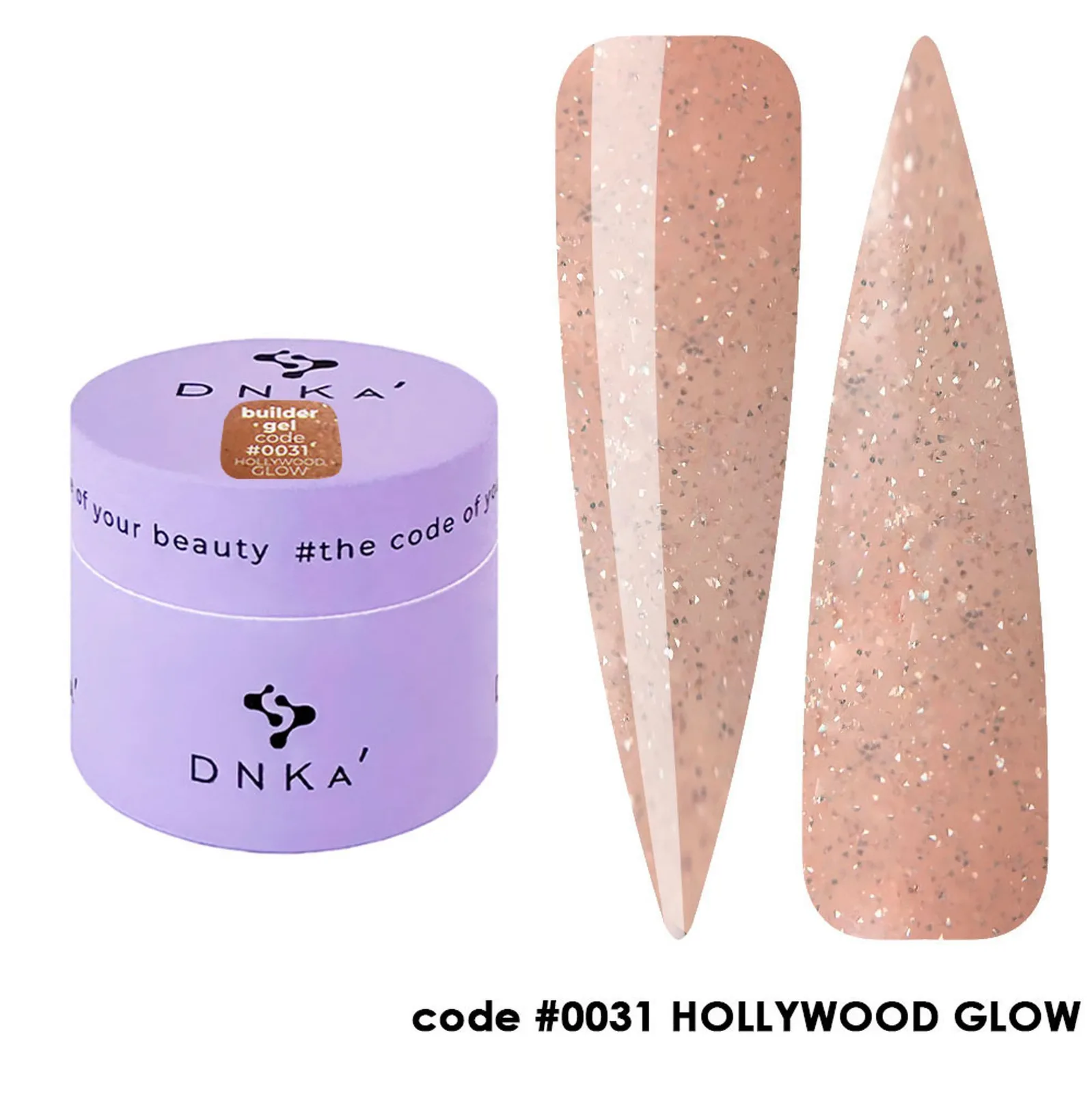 Гель DNKa Builder №31 Hollywood Glow, 30 мл