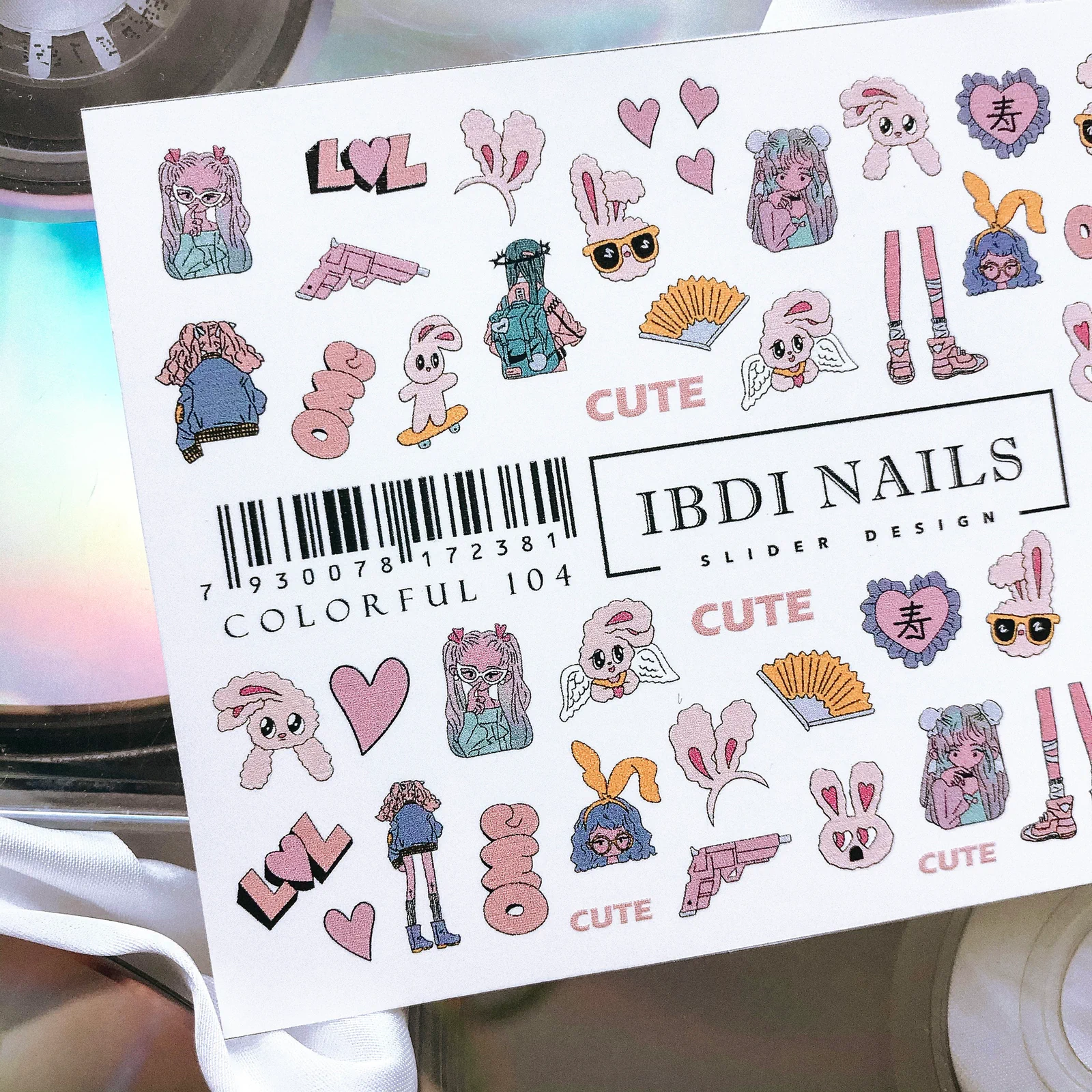 Слайдер-дизайн IBDI NAILS COLORFUL №104