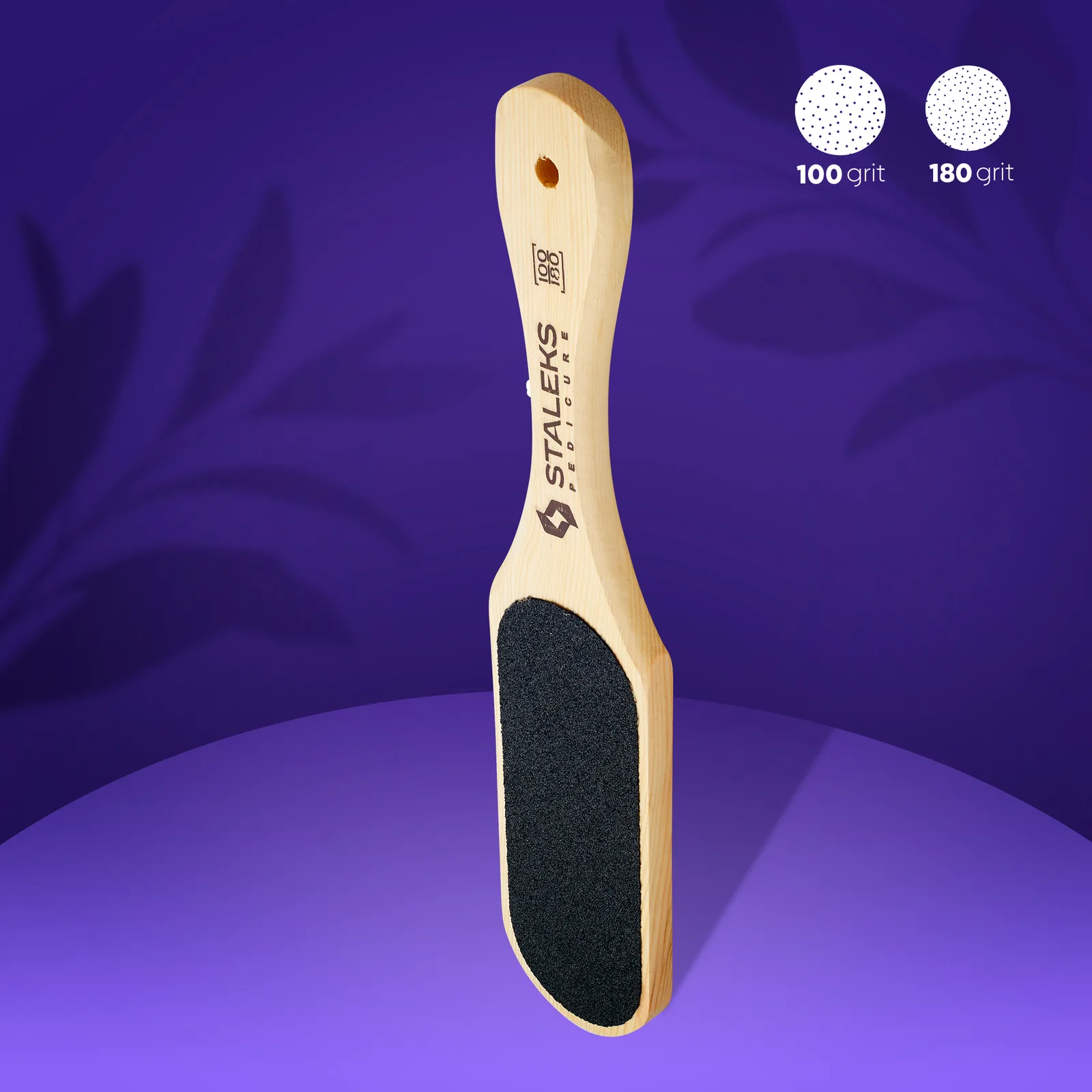 Терка для педикюра, деревянная Staleks Beauty&Care10/1 (100/180) grit