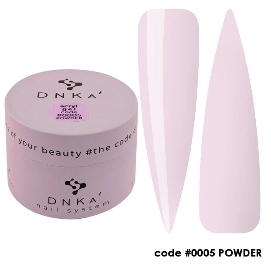 Акрил-гель DNKa №5 Powder рожевий, банка, 30 мл