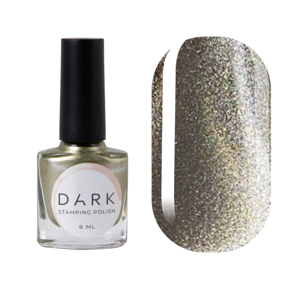 DARK Stamping polish №23, оливковый металлик, 8 мл