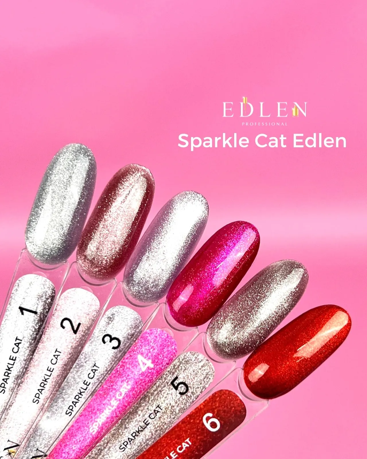 Гель-лак Edlen Sparkle Cat №1, 9 мл