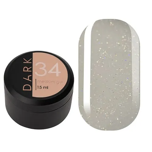 DARK Medium Gel №34, 15 мл, без пензлика