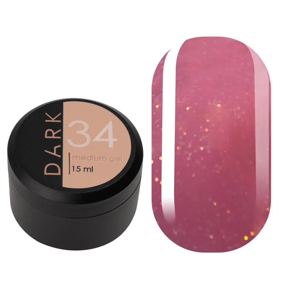 DARK Medium Gel №34, 15 мл, без пензлика