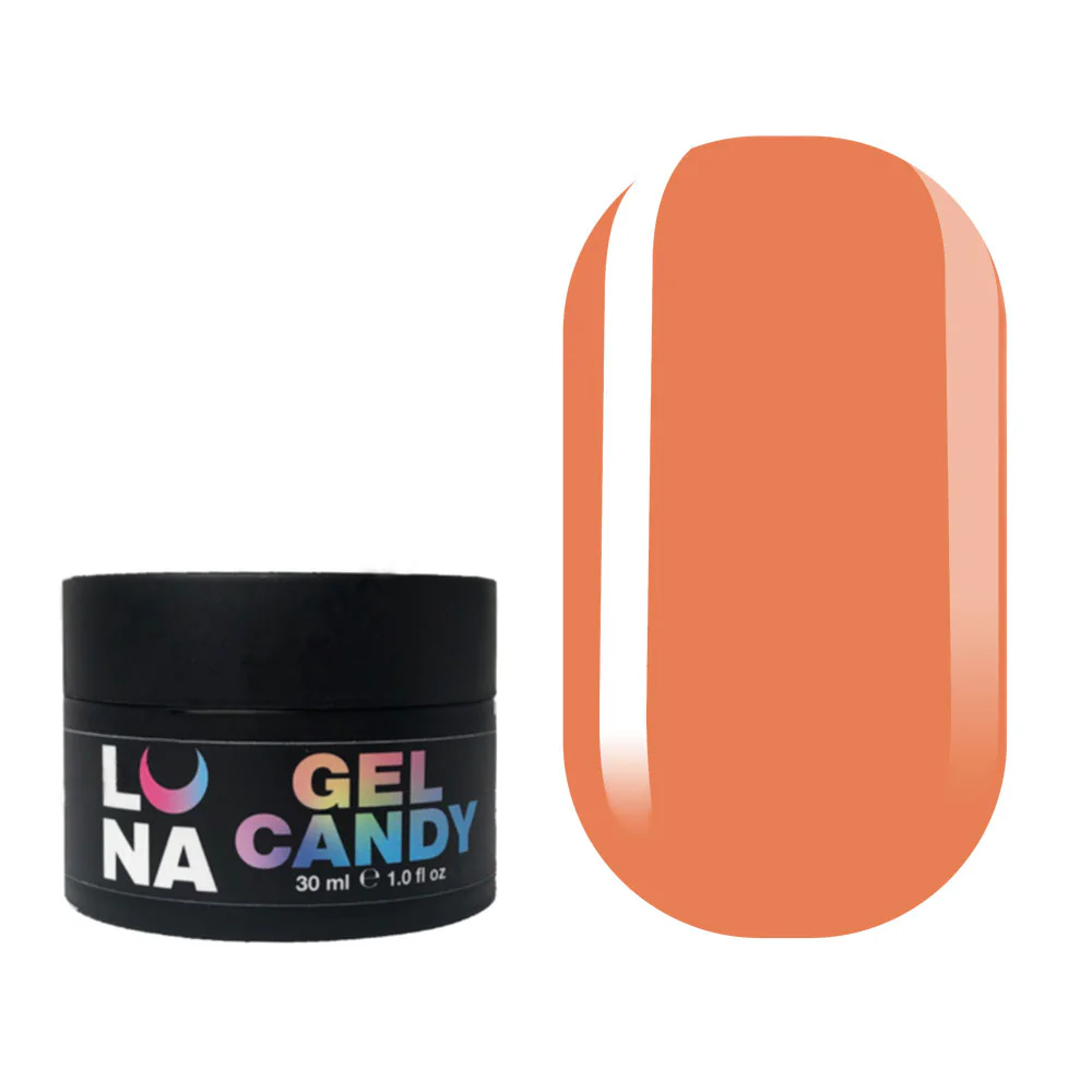 LUNA Candy gel 8, камуфлирующий гель, нежно-абрикосовый, 30 мл