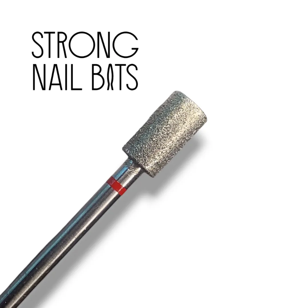 Фреза алмазная STRONG NAIL BITS цилиндр красная 0,5 см