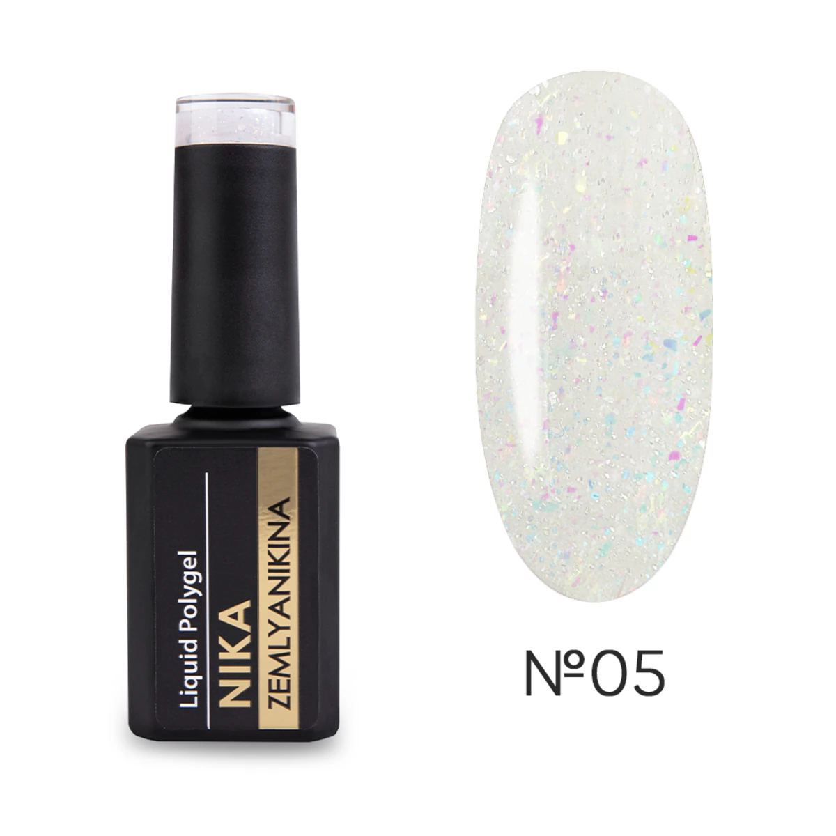 Рідкий акригель Liquid Polygel Nika Zemlyanikina №05, 15 мл