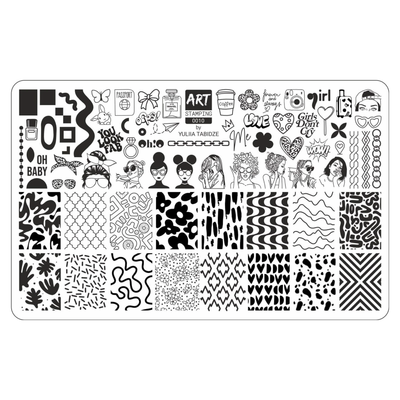 Пластина для стемпинга Art Stamping №0010