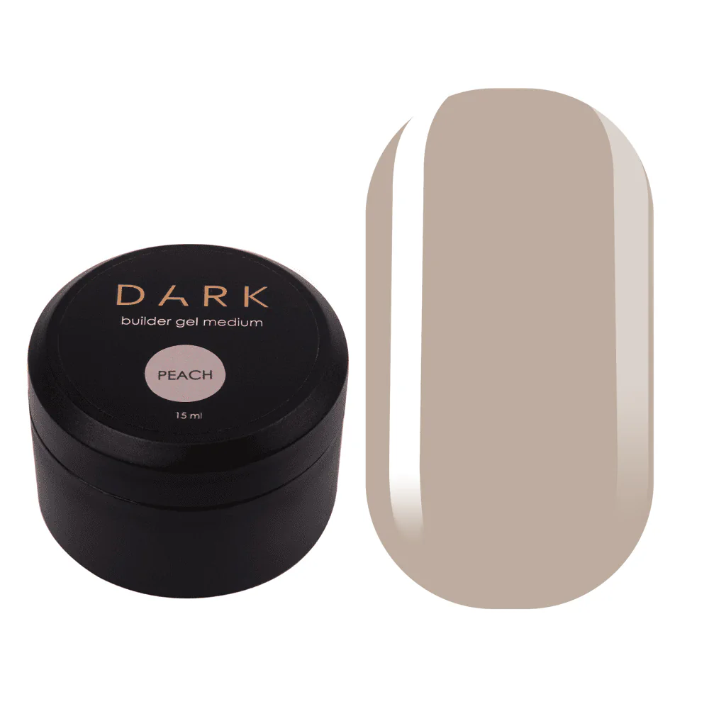 DARK Medium Gel Peach, 15 мл, без пензля