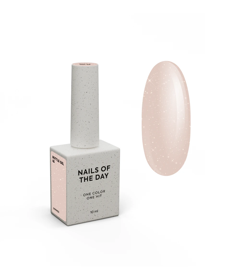 гель NAILSOFTHEDAY Bottle gel 45 shimmer, 10 мл