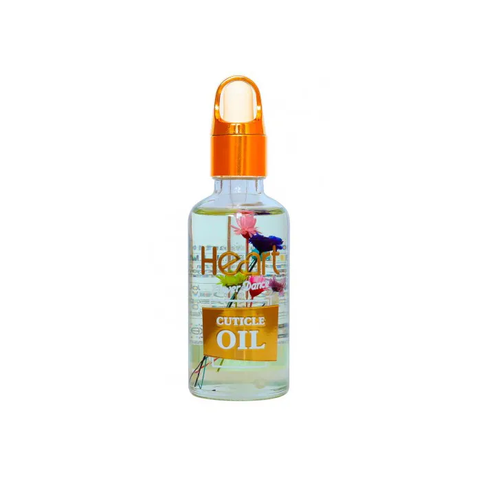 Квіткова олія для кутикули HEART, 30ml Sweet Almond (мигдаль прозоре)