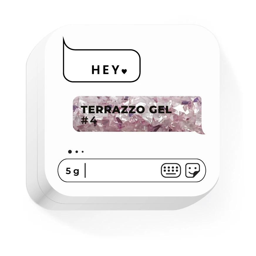 Гель для дизайну HEYLOVE Terrazzo gel №4, 5 г