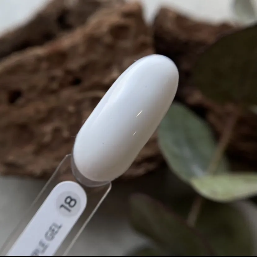 Гель GÉMELY ex GA&MA Simple gel №18 снежный, 30 мл