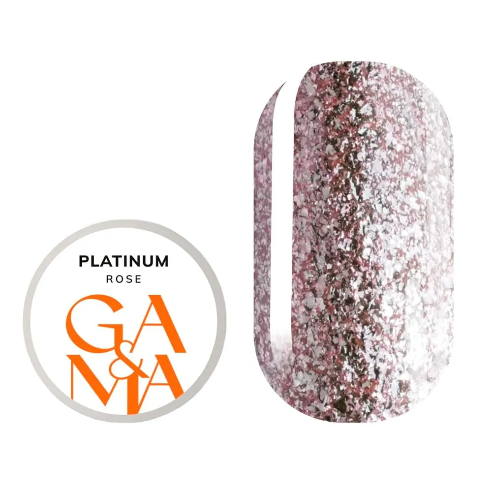 Жидкая фольга GÉMELY ex GA&MA Platinum Rose, 5 г