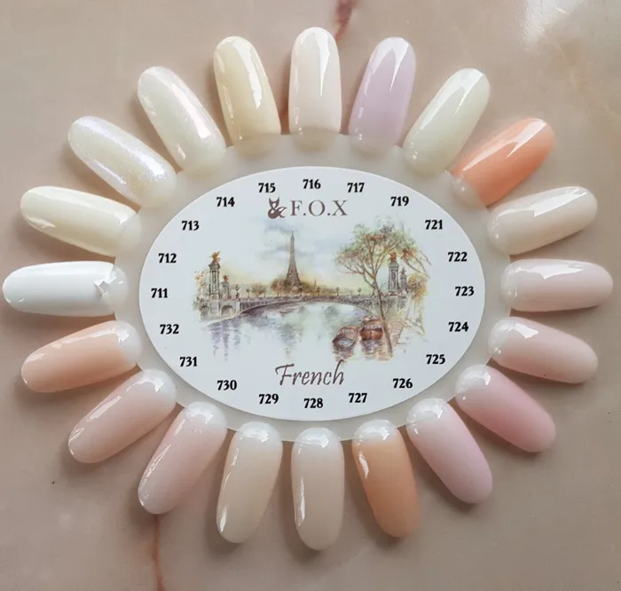 F.O.X gel-polish gold French 723, 6 ml